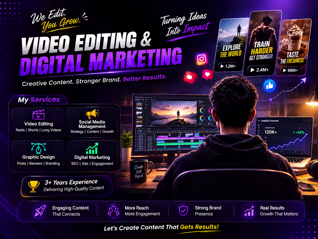 Cover image for Video Editing || Digital Marketing 