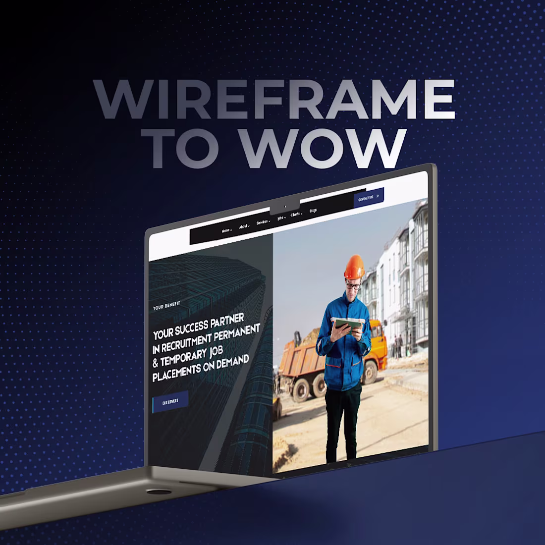 Cover image for A recruitment-focused website concept transformed from wiref...