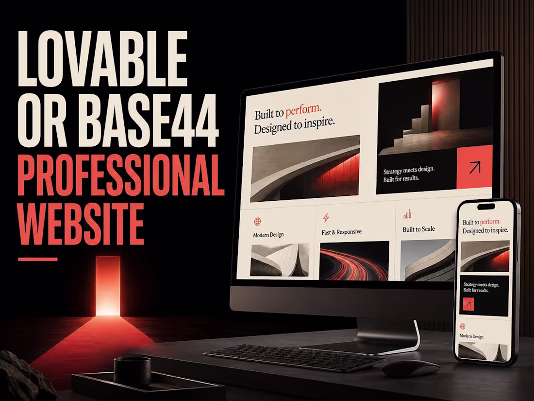 Cover image for Lovable or Base44 Professional Website