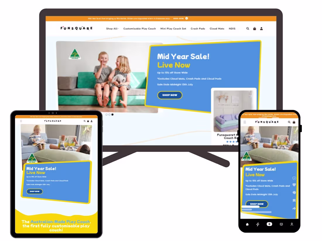 Cover image for FunSquare: Shopify Store with Custom Product Builder
