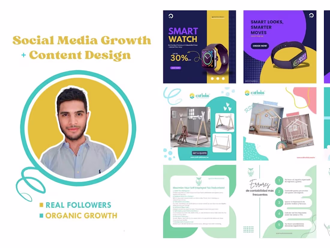 Cover image for I will be your social media manager and content creator