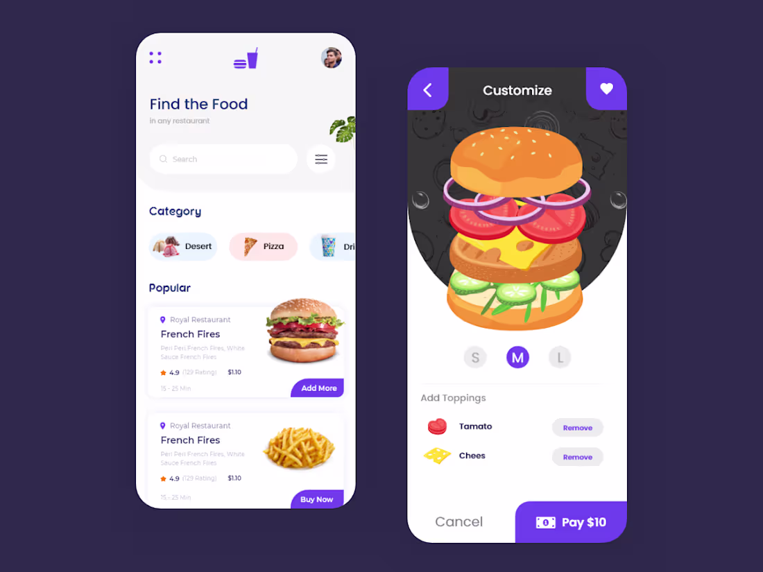 Cover image for Food Application - Mobile UI/UX and Product Design 