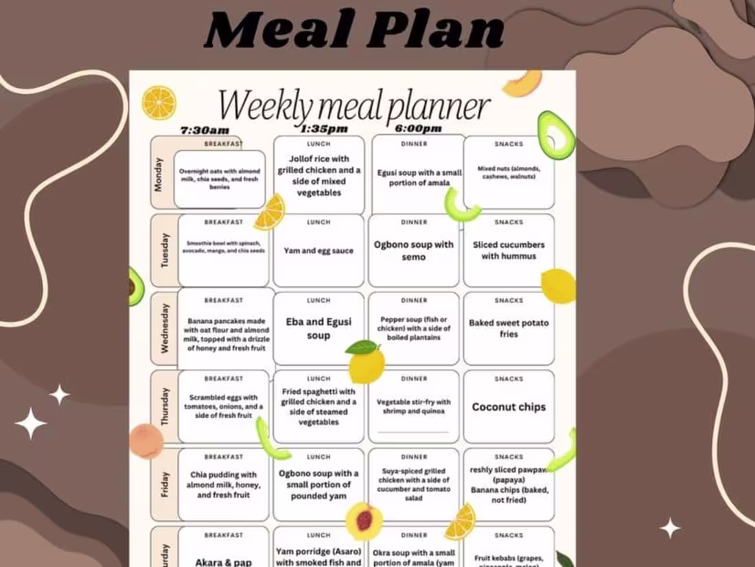 Cover image for Meal plan 