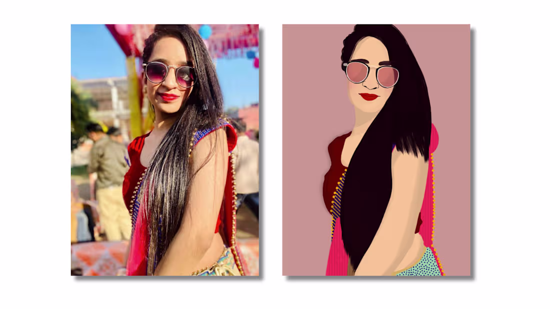 Cover image for Digital Portrait illustrations