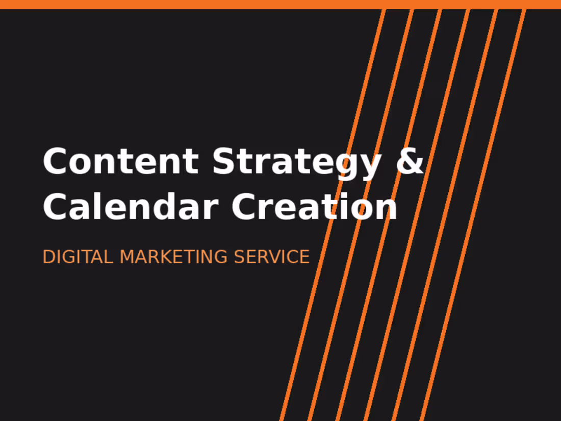 Cover image for Content Strategy & Calendar Creation