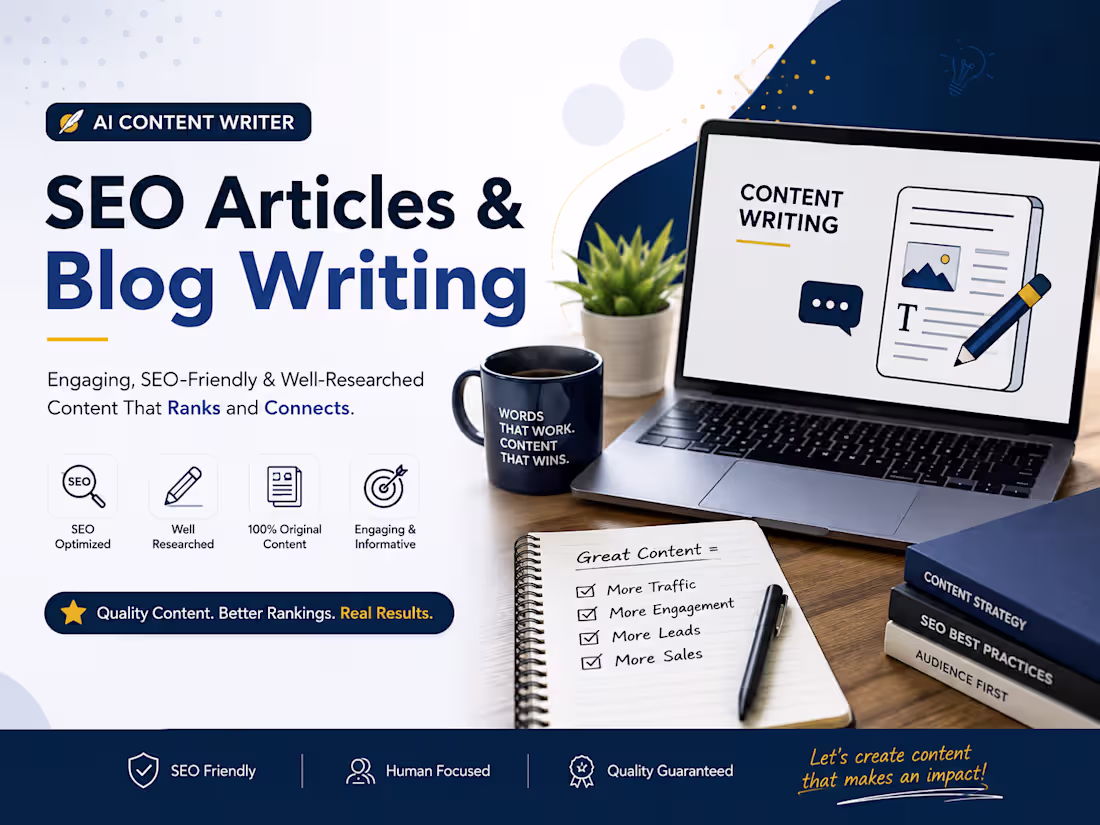 Cover image for SEO Blog Article Writing