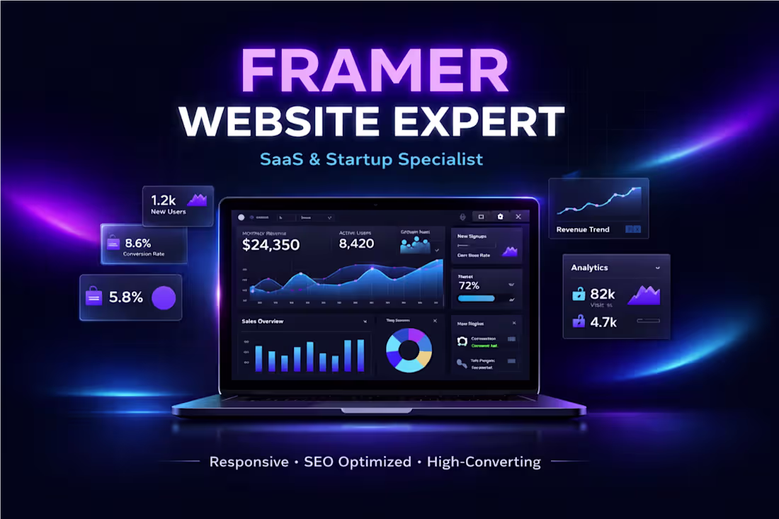 Cover image for Framer Website Developer for SaaS & Startups
