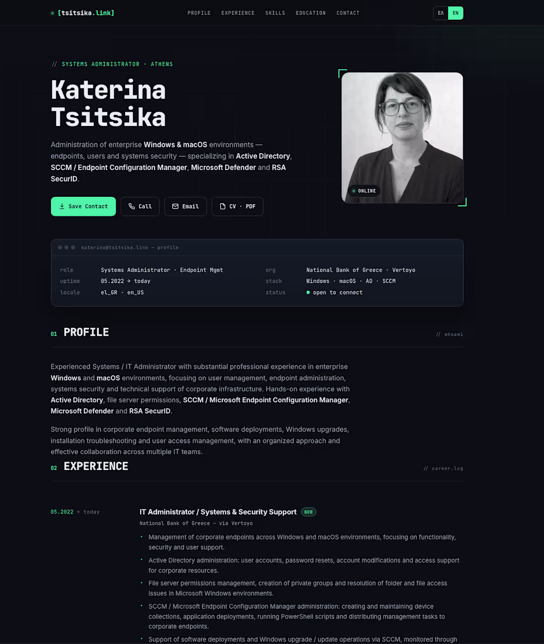 Cover image for CV • Premium CV landing page