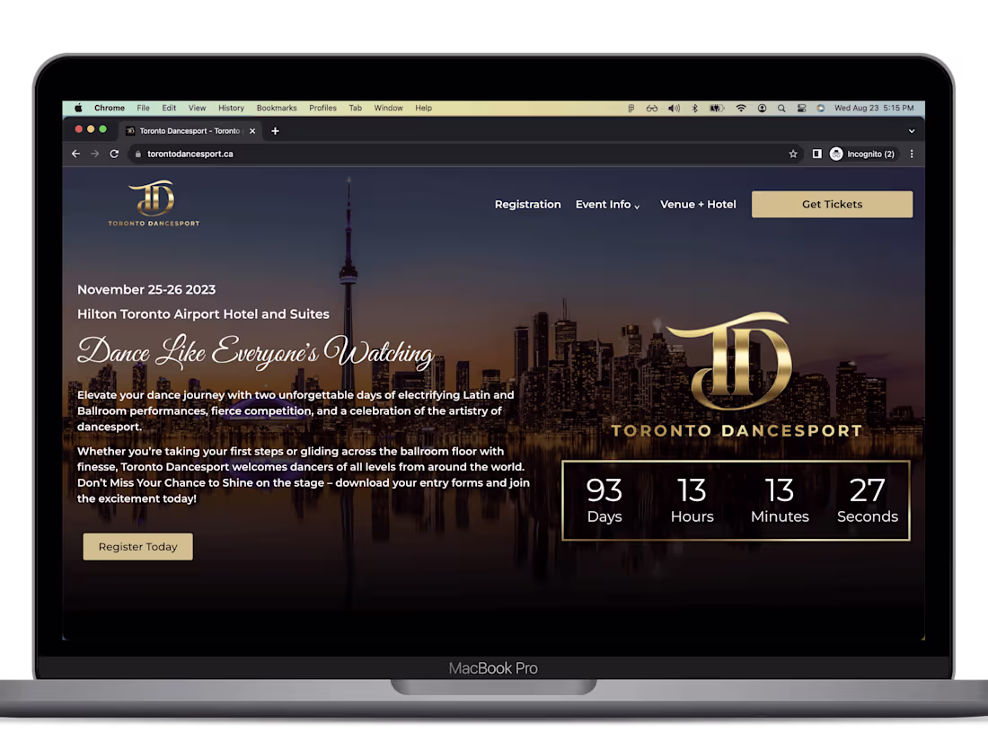 Cover image for Event Website Design |  Custom Client Dashboard | WordPress Dev