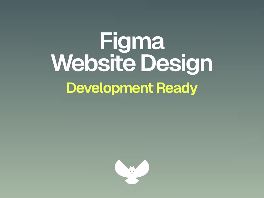 Cover image for Web Design — Dev-Ready Figma Design