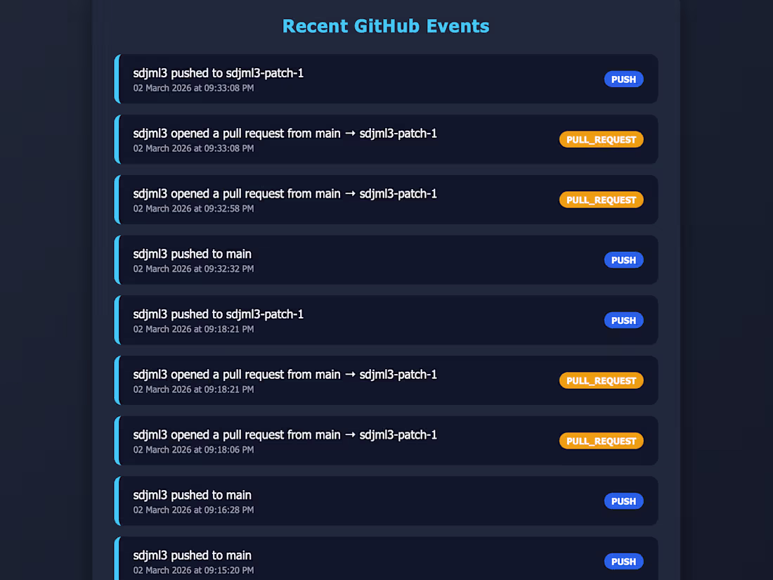 Cover image for GitHub - sdjml3/webhook-repo