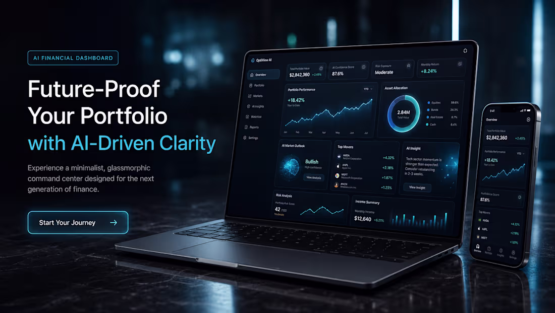 Cover image for OptiView AI — Financial Dashboard