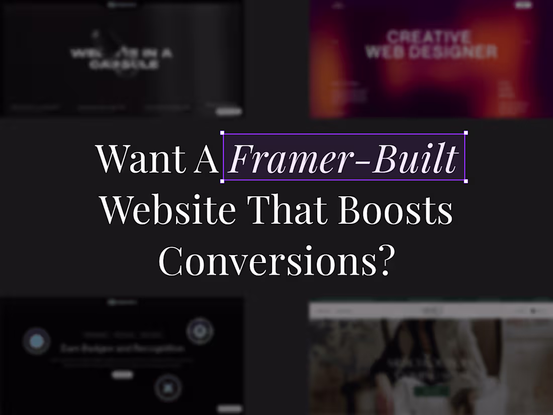 Cover image for Full-Blown Framer-Built Website