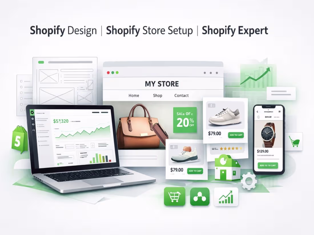 Cover image for Shopify Design | Shopify Store Setup | Shopify Expert
