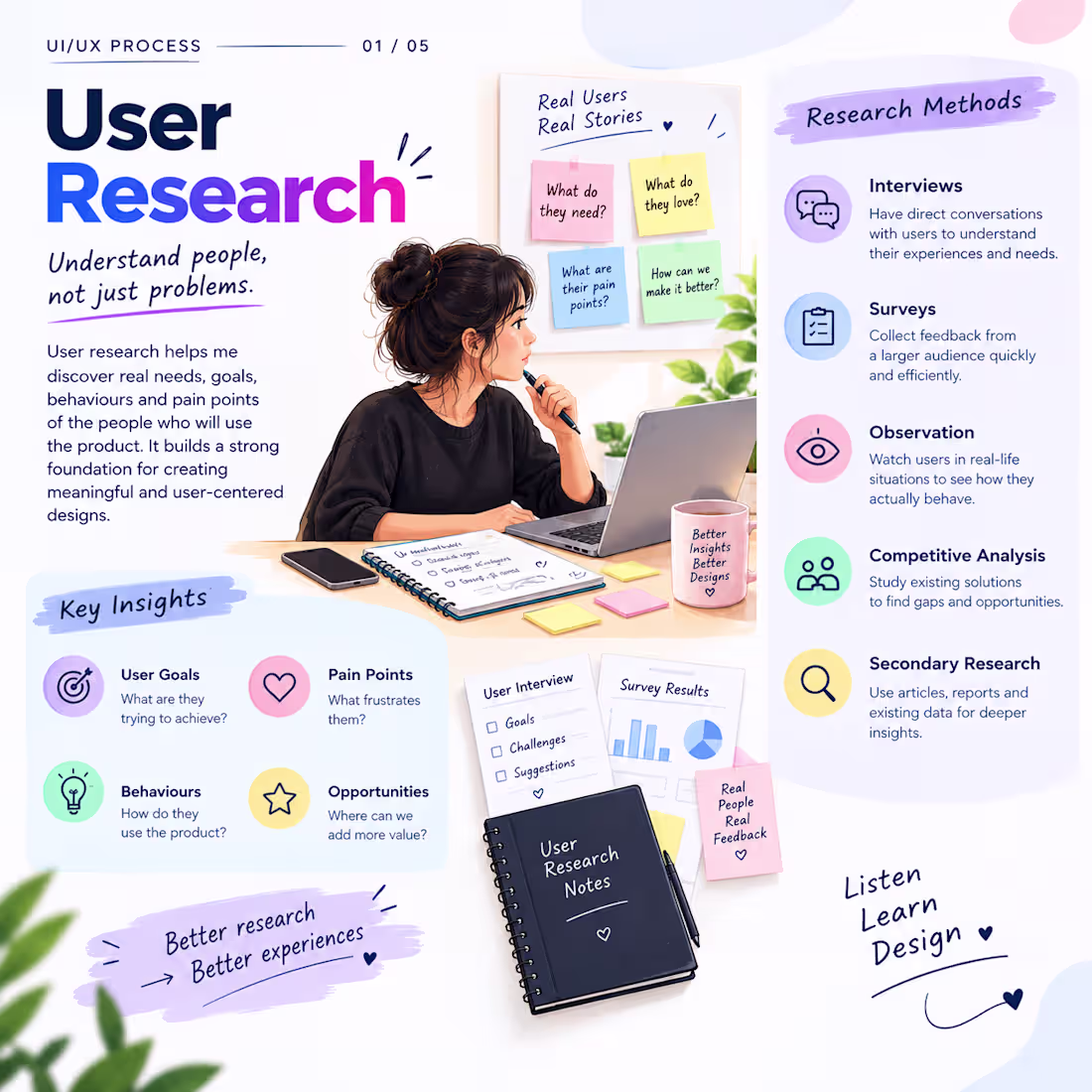 Cover image for 🔍 User Research , Understanding
