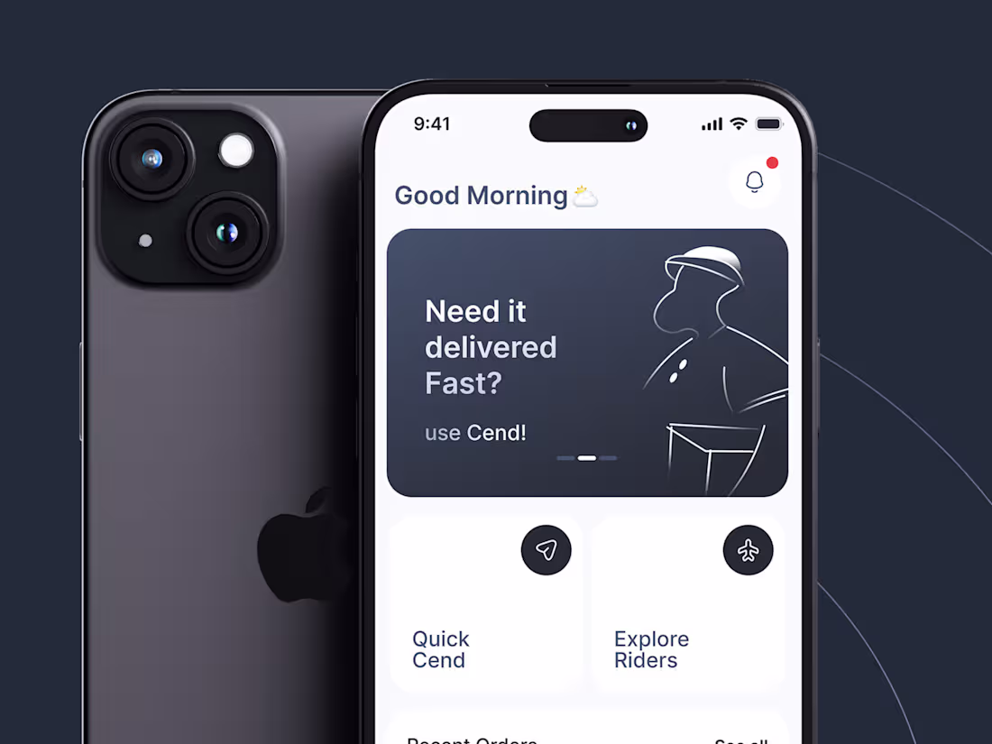 Cover image for Cend Logistics App Design