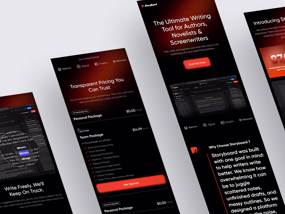 Cover image for UI Responsive SaaS Website Design