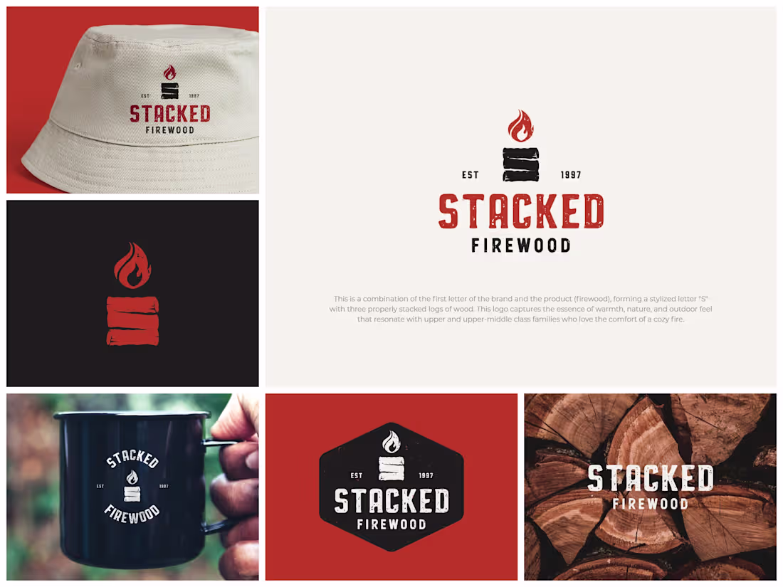 Cover image for A brand identity for a firewood delivery business