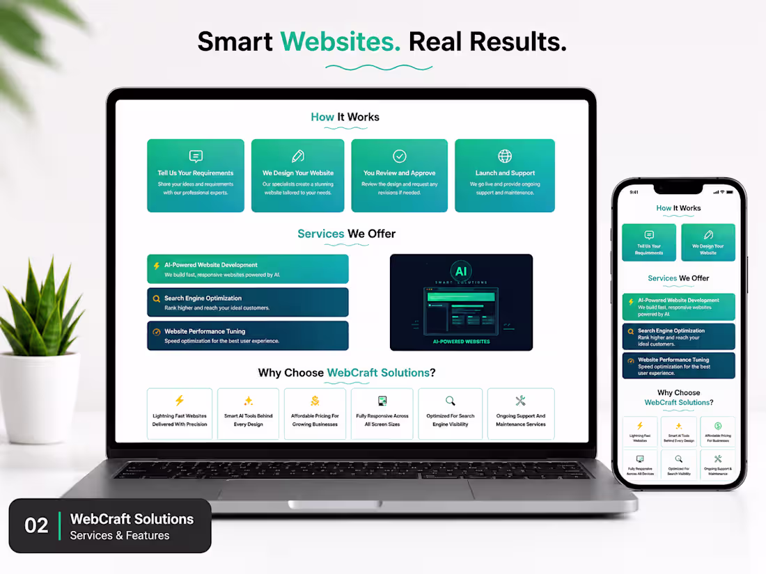 Cover image for Created a responsive services and
