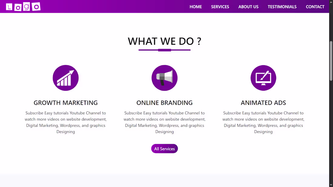Cover image for Designed and developed a modern digital agency website with ...
