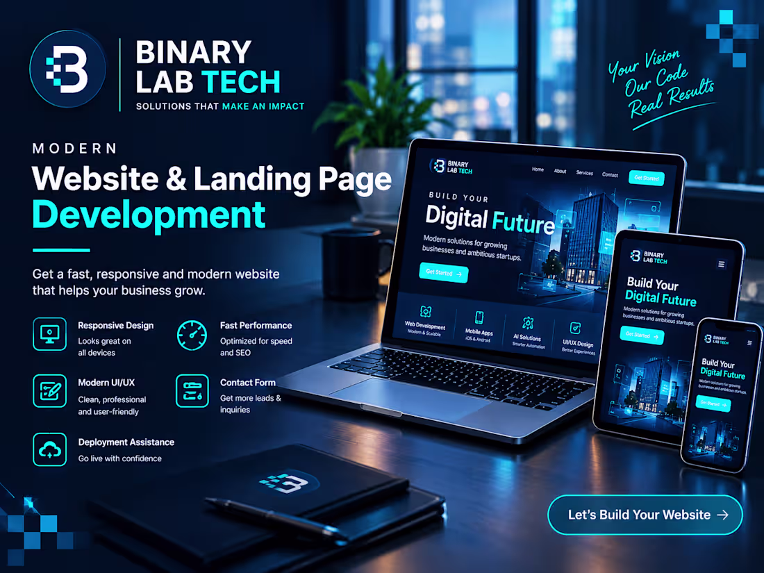 Cover image for Modern Business Website or Landing Page