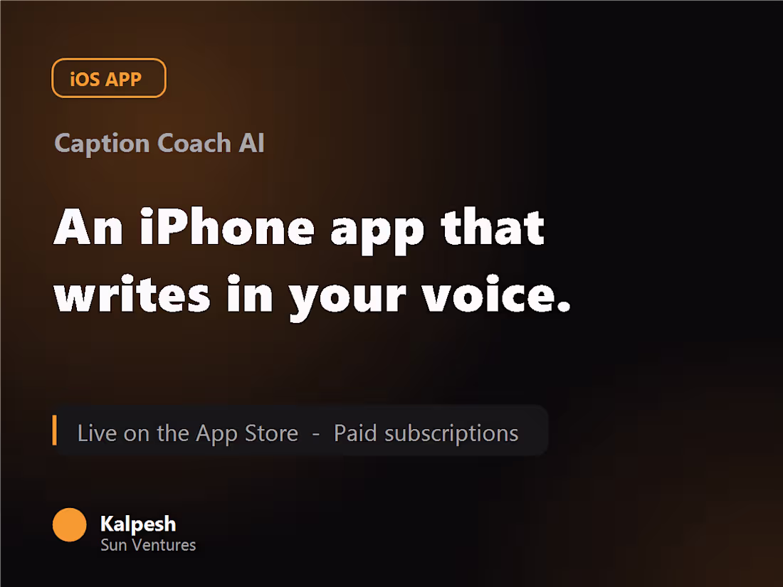 Cover image for AI iPhone App That Learns