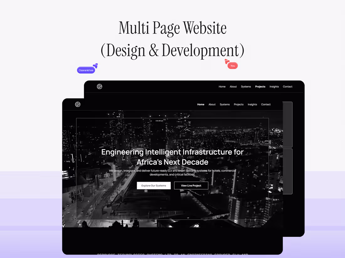 Cover image for Multipage Website (Design & Development)