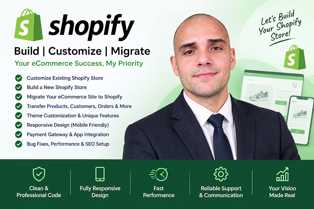Cover image for Ecommerce Store Migration to Shopify