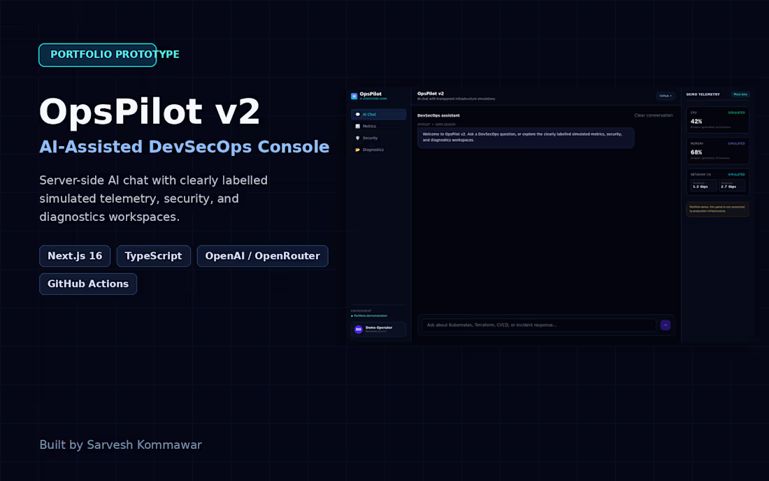 Cover image for I designed and built OpsPilot