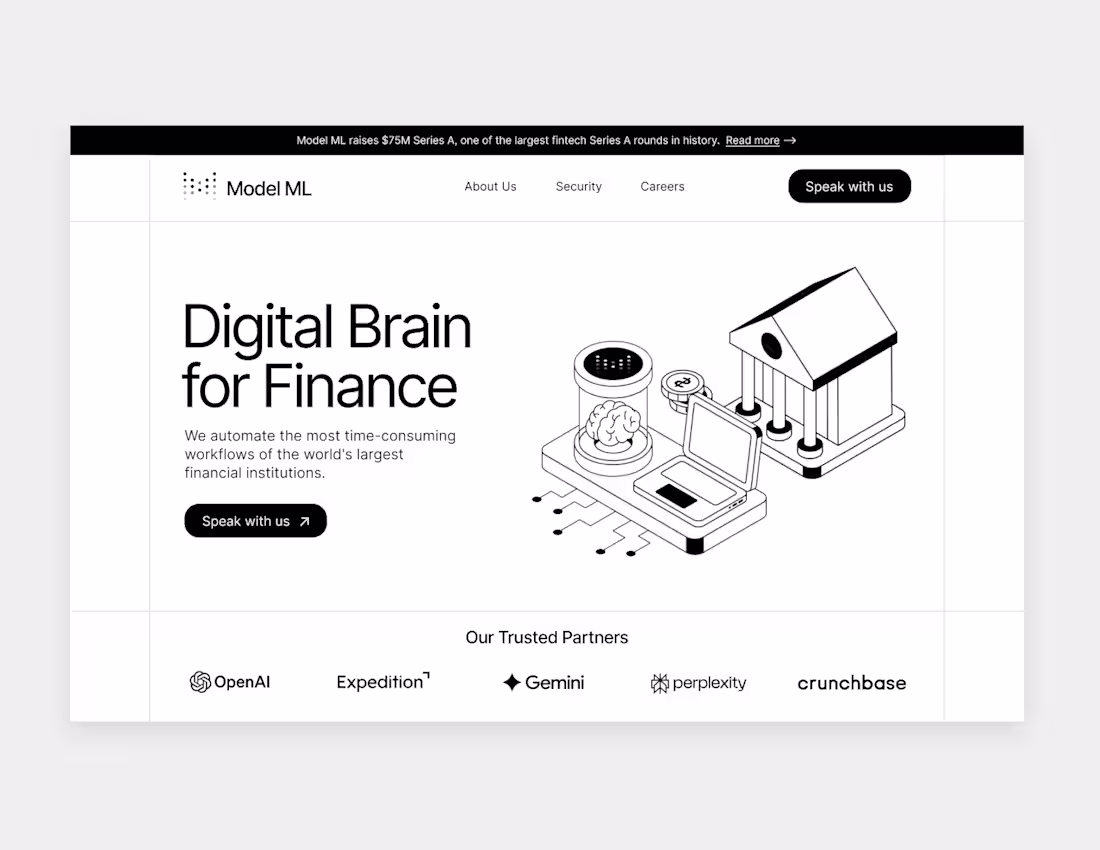 Cover image for Landing page for an AI startup. Should I animate it?