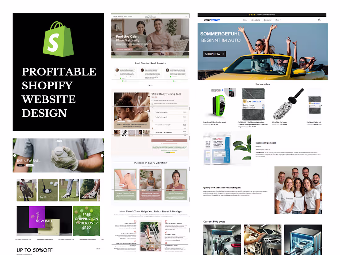 Cover image for Shopify Website Design, Develop/setup Shopify dropshipping store