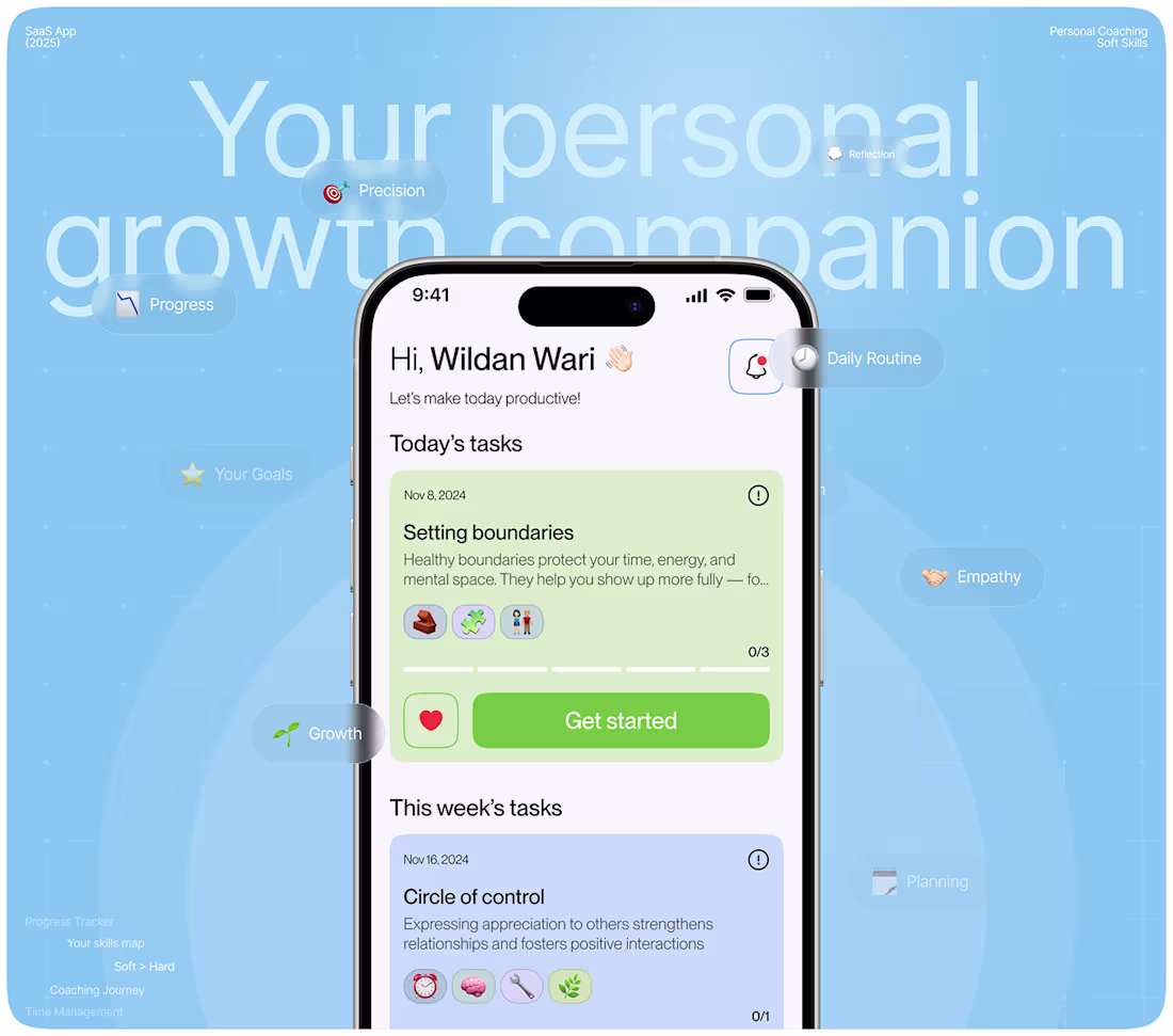 Cover image for Mira | Coaching app | Mobile App & UI UX Design