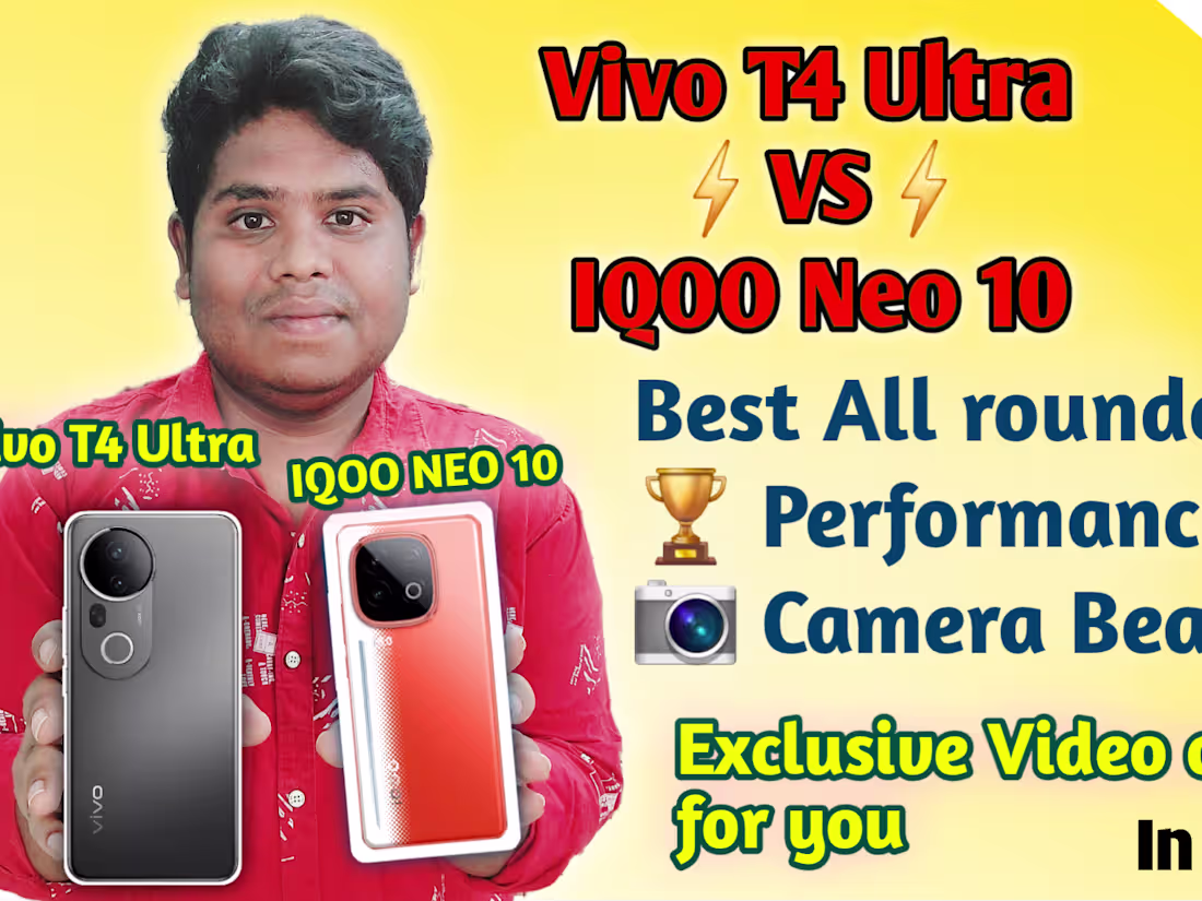 Cover image for iQOO Neo 10 vs Vivo T4 Ultra 🔥 Best Phone Under ₹35,000 - YouT…