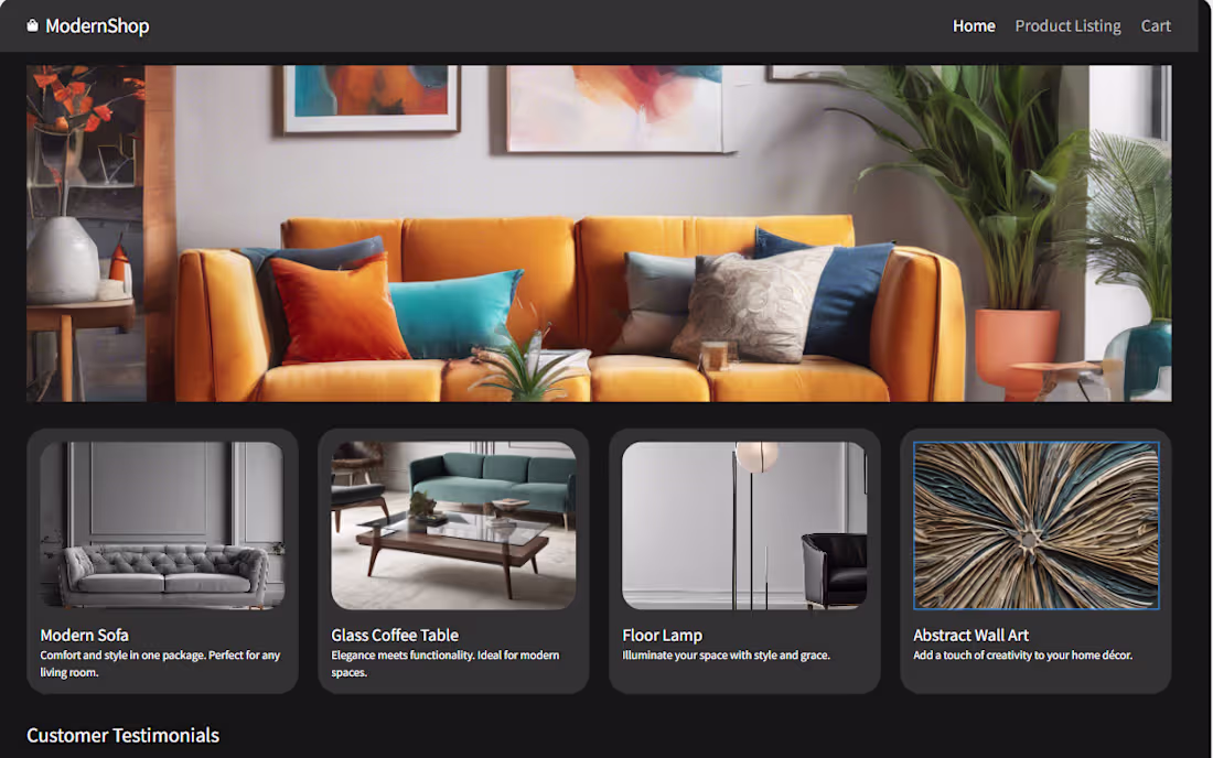 Cover image for Modern E-Commerce Website — Built with Next.js