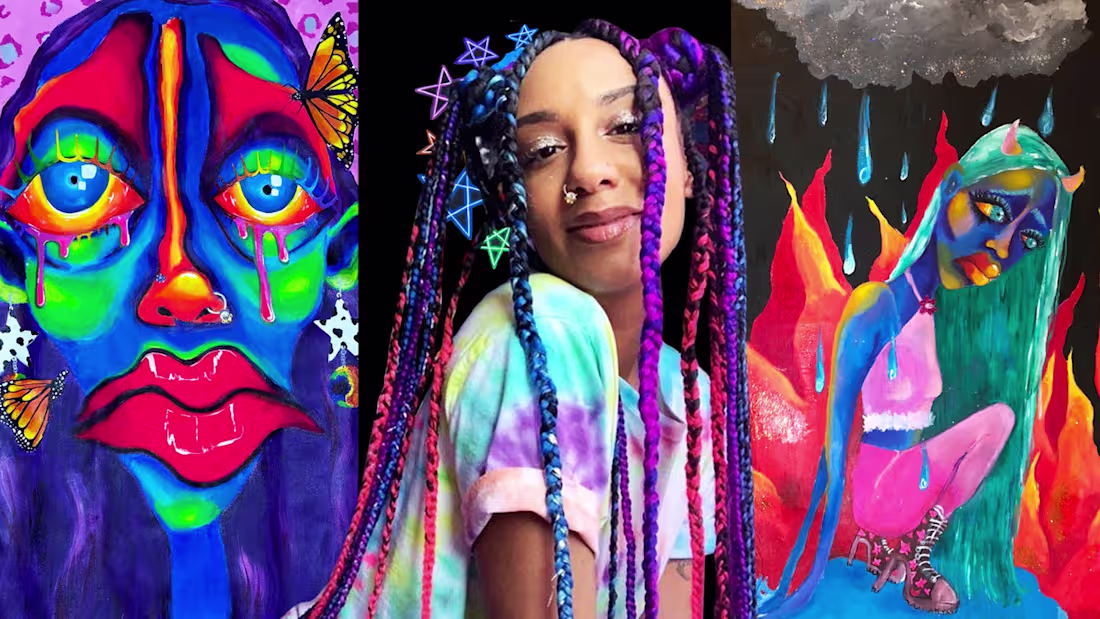 Cover image for Rocio Cabrera’s Art Lets Black Girls Be Weird and Wonderful