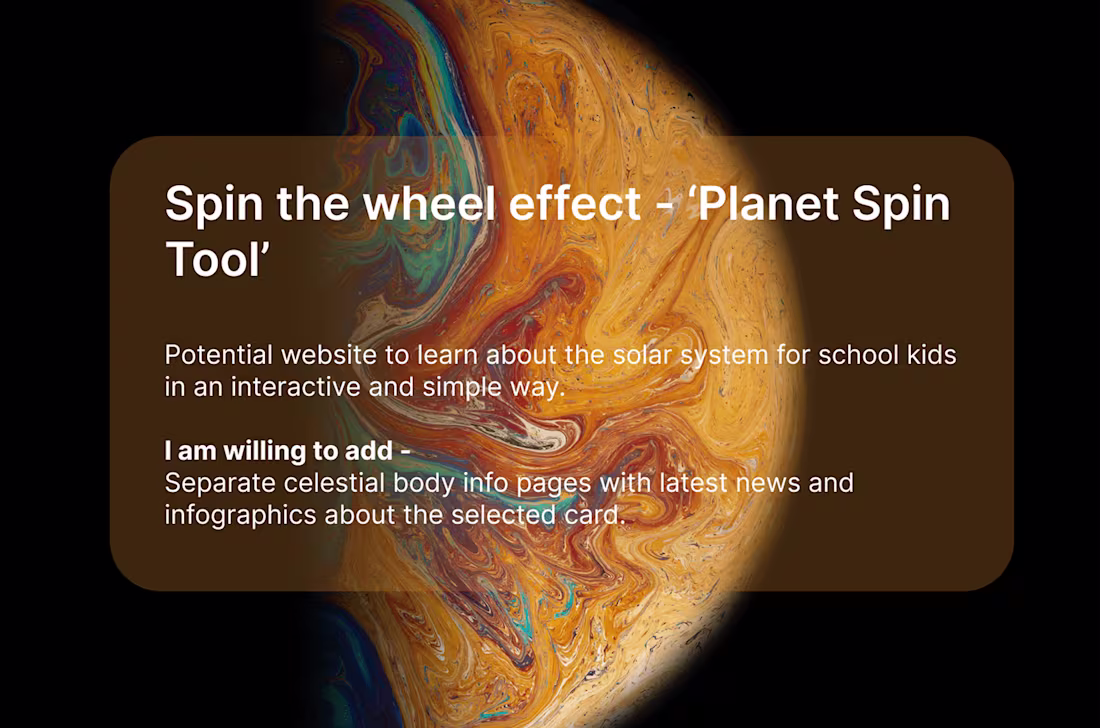 Cover image for Spin Card Animation - Planet e-learning 