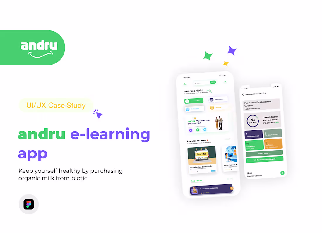Cover image for andru an e-learning app