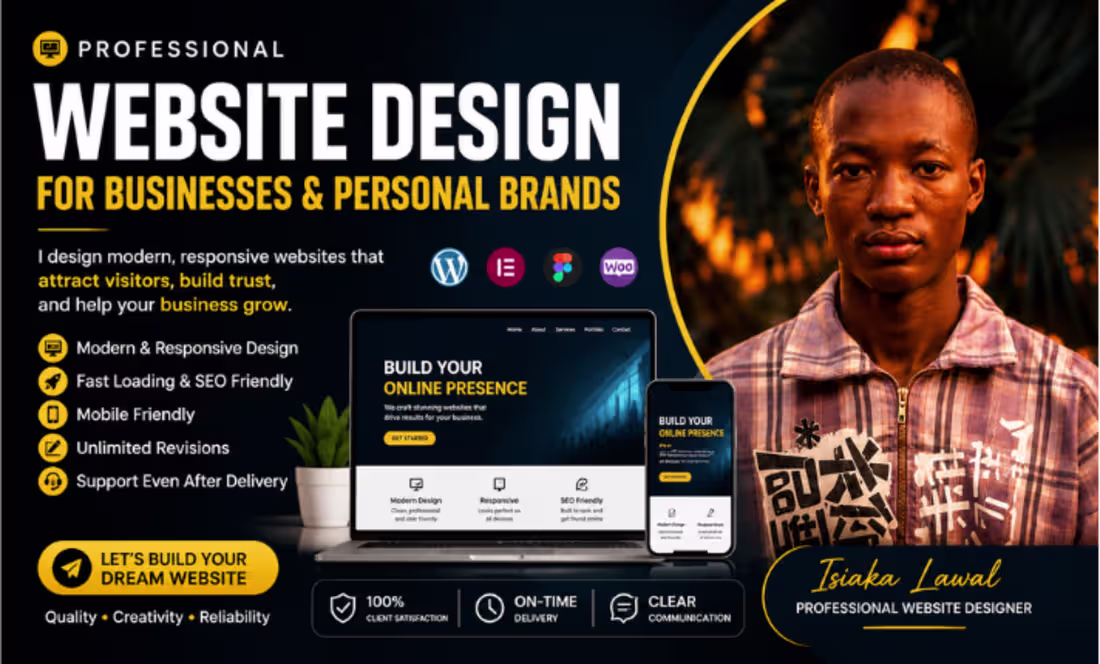Cover image for Professional Website Design for Businesses & Personal Brands