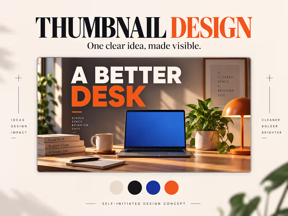 Cover image for Design a clear YouTube thumbnail for your video