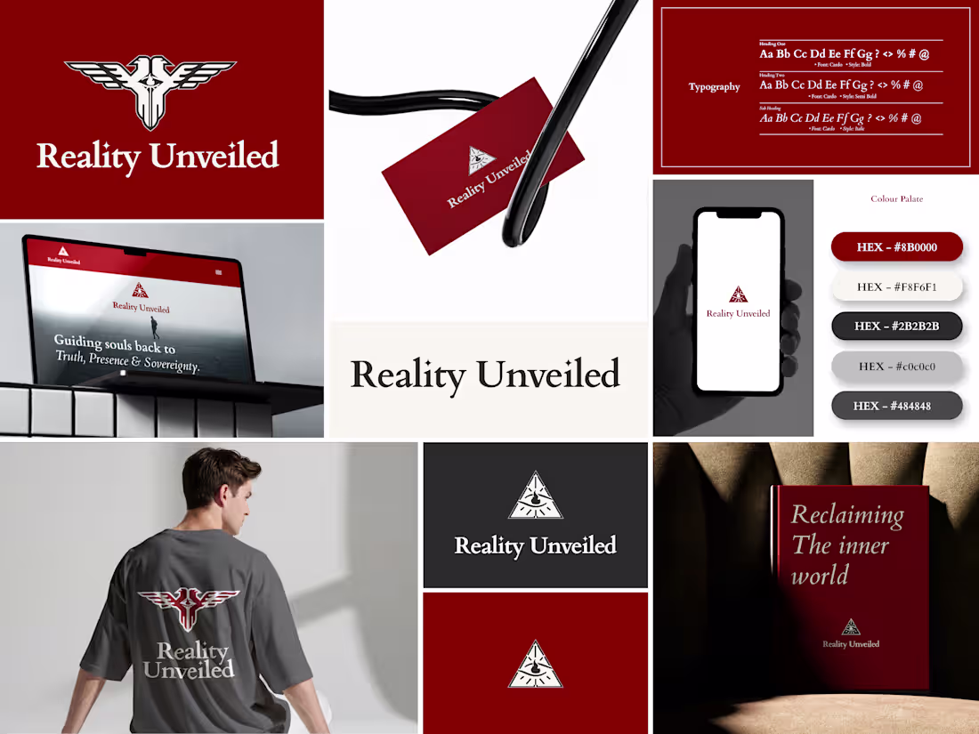 Cover image for Reality Unveiled – Visual Identity Design Website: realityun...