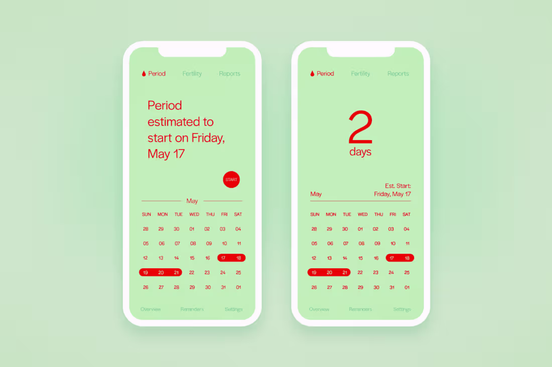 Cover image for Period Tracker Concept