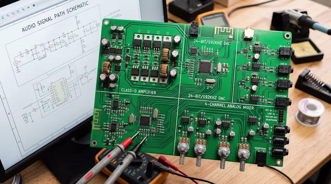 Cover image for Developed a custom electronic circuit