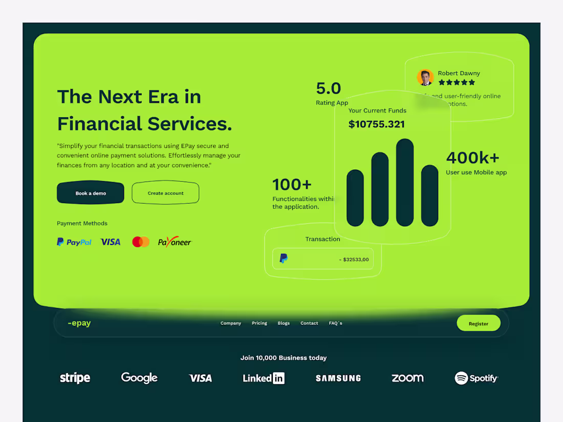 Cover image for Fintech Website