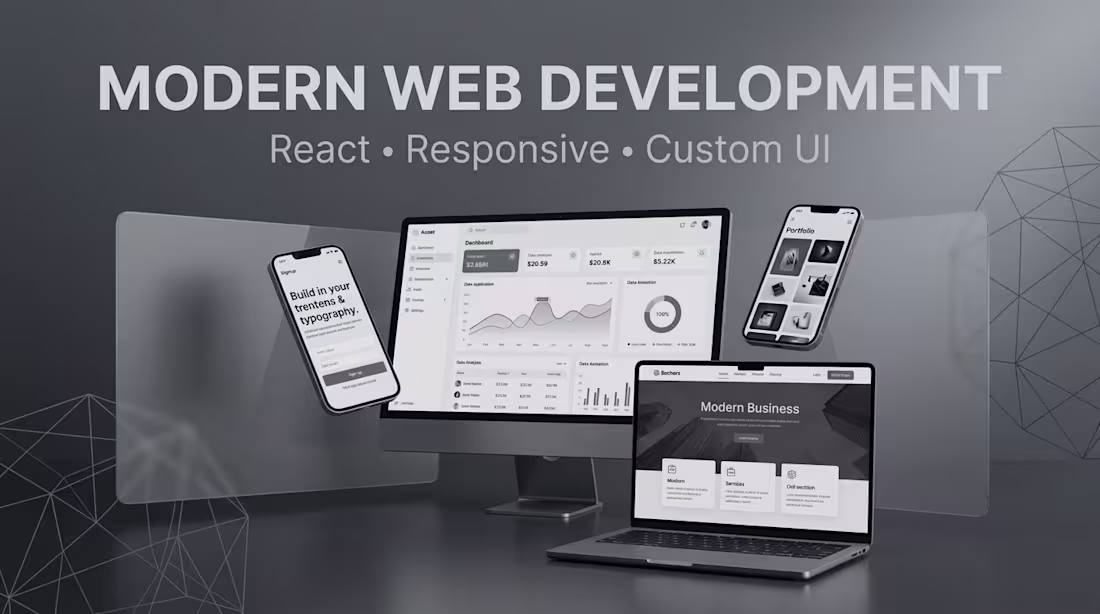 Cover image for Modern React & TypeScript Website