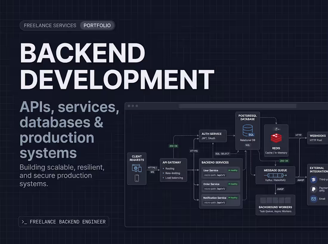 Cover image for Backend Development