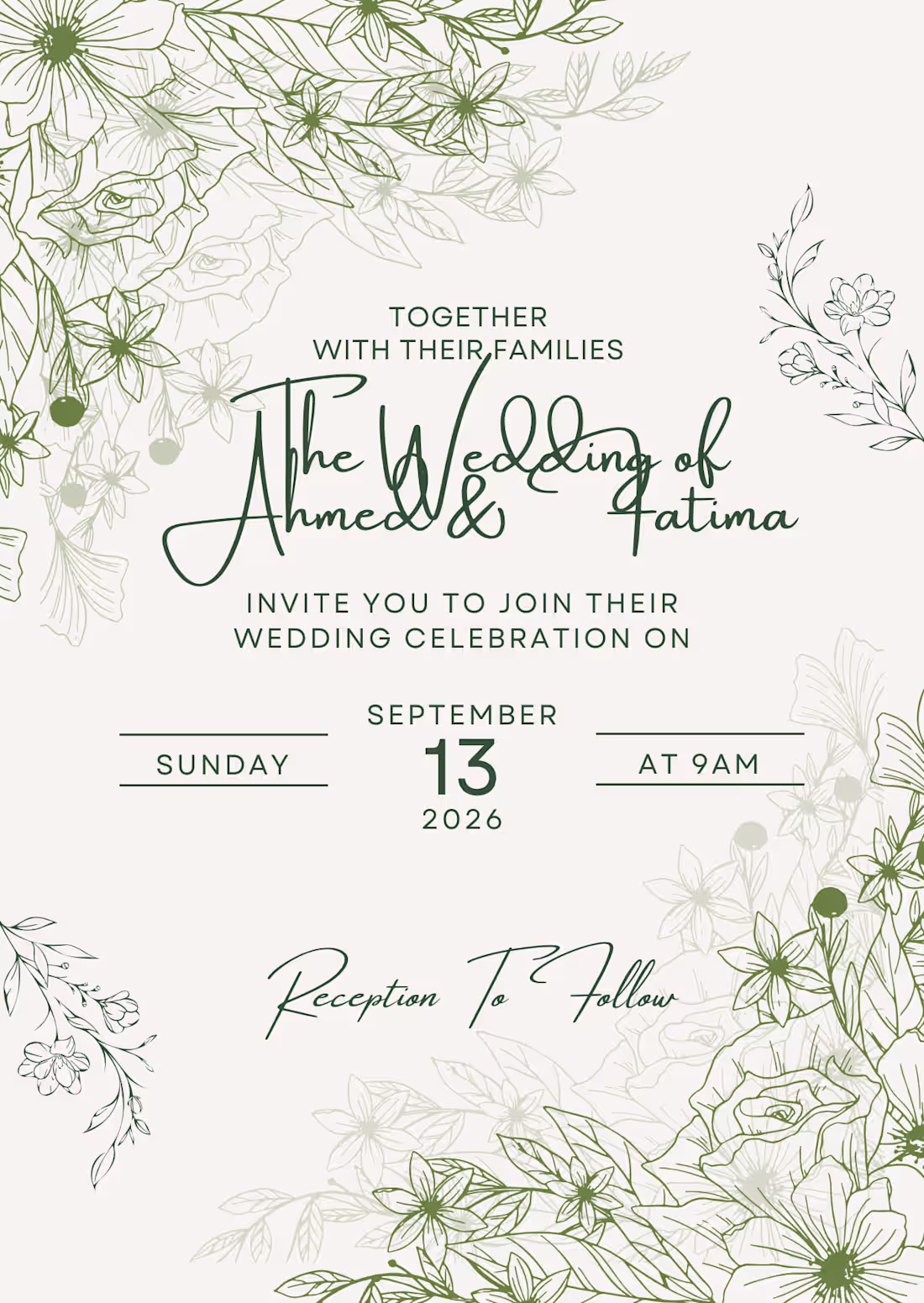 Cover image for Elegant Wedding Invitation Card Design