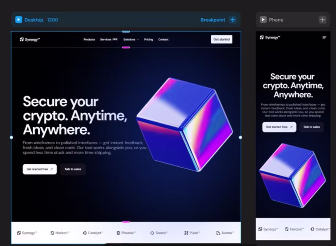 Cover image for Expertly Designed Crypto Hero Section with Framer