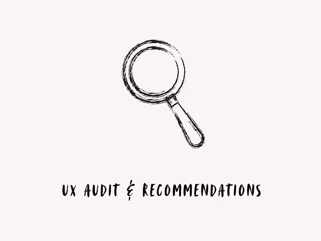 Cover image for UX audit + recommendations