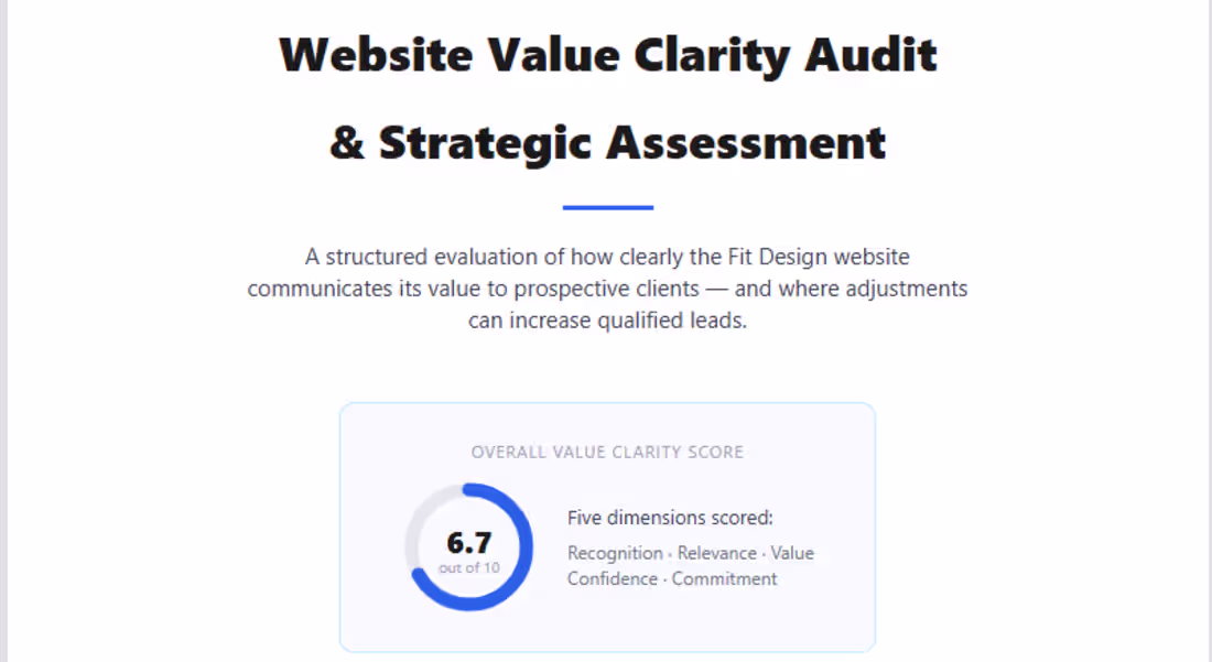 Cover image for I increase website conversion for Fit Design by this framework