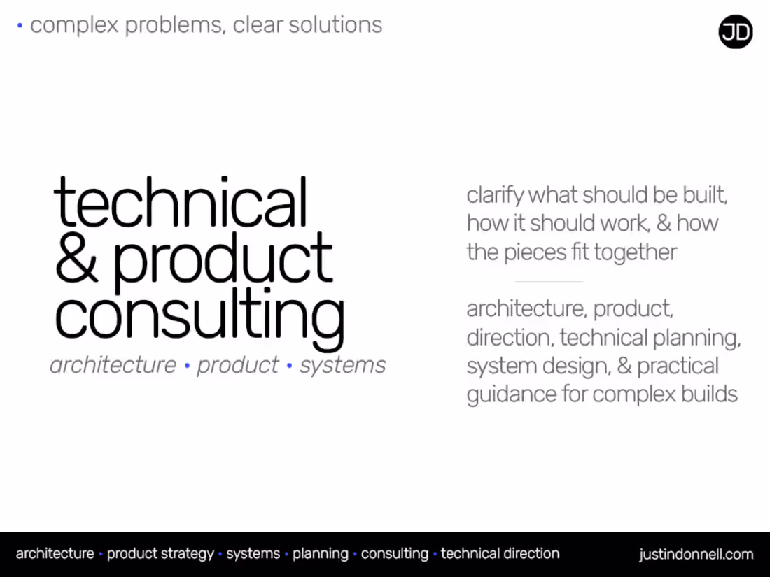 Cover image for Technical & Product Consulting